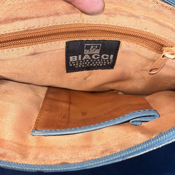 Authentic Colorful Hand painted Genuine Leather Crossbody by Biacci - Picture 3 of 3